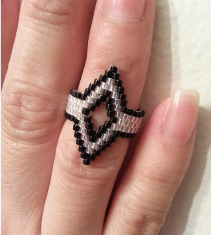 Beading Pattern to make the  Above the Knuckle Ring PDF (Instant Download)