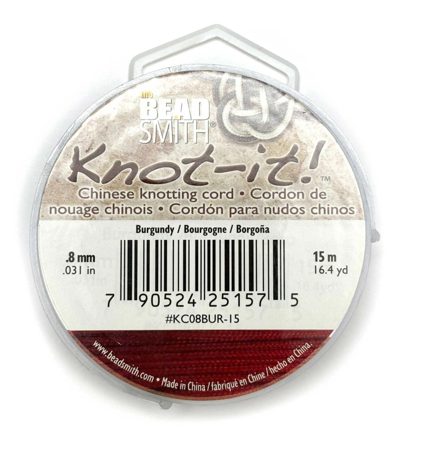 Chinese Knotting Cord .8MM 15 Meter