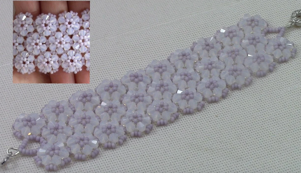 Beading Pattern to make the Elegant Trio Bracelet PDF (Instant Download)