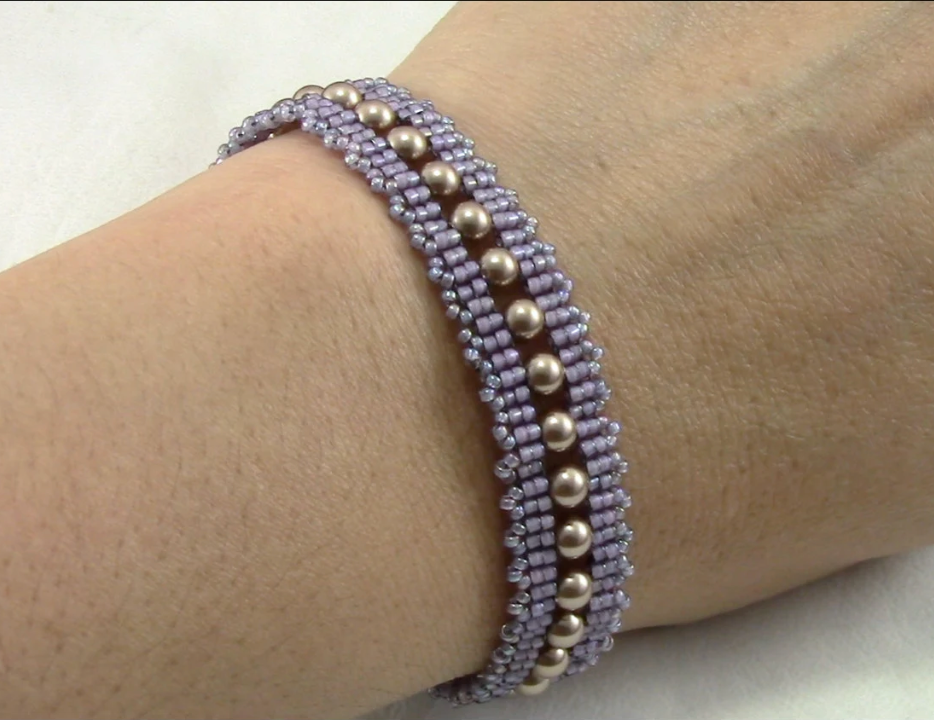 Beading Pattern to make the Fancy Lace Bracelet PDF (Instant Download)