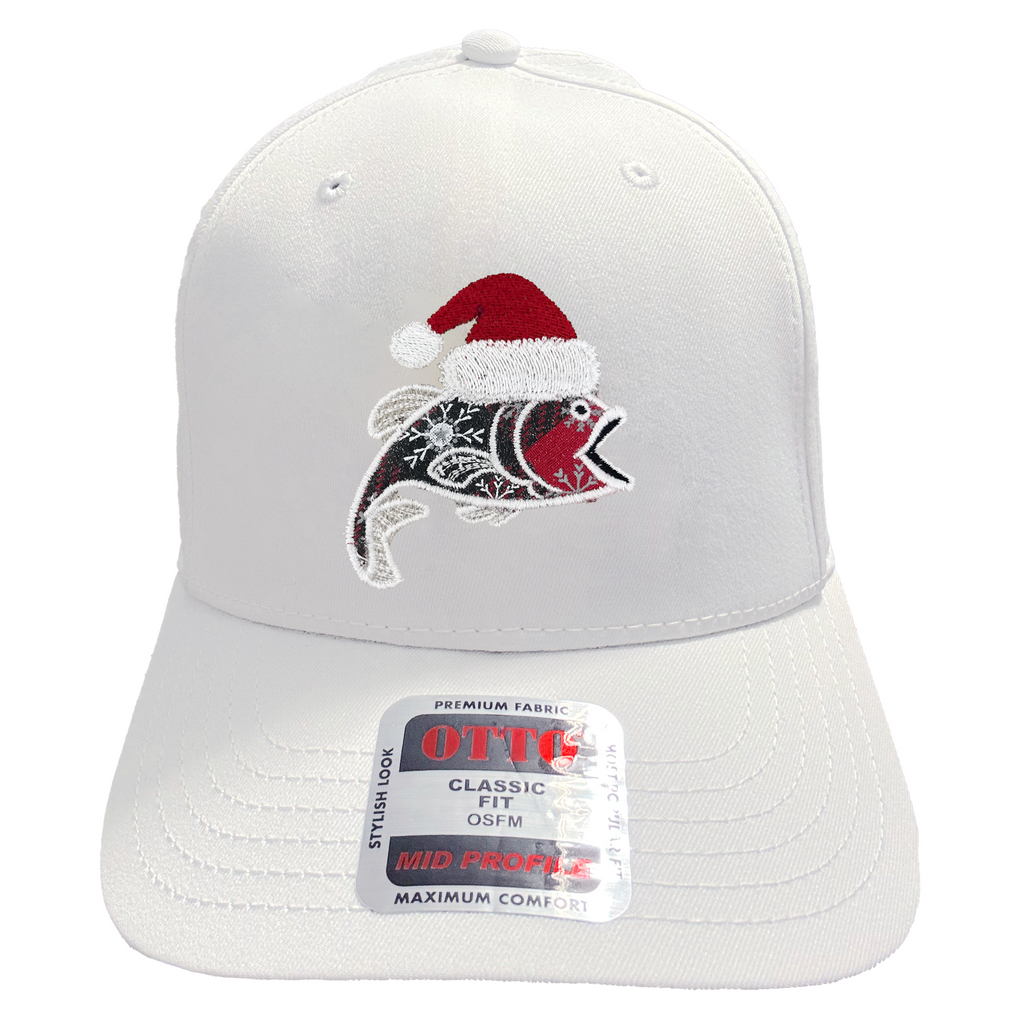Christmas Fish Embroidered Hat