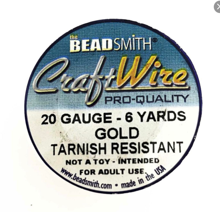 Craft Wire 20 gauge for jewelry making, non tarnish, easy to work with.