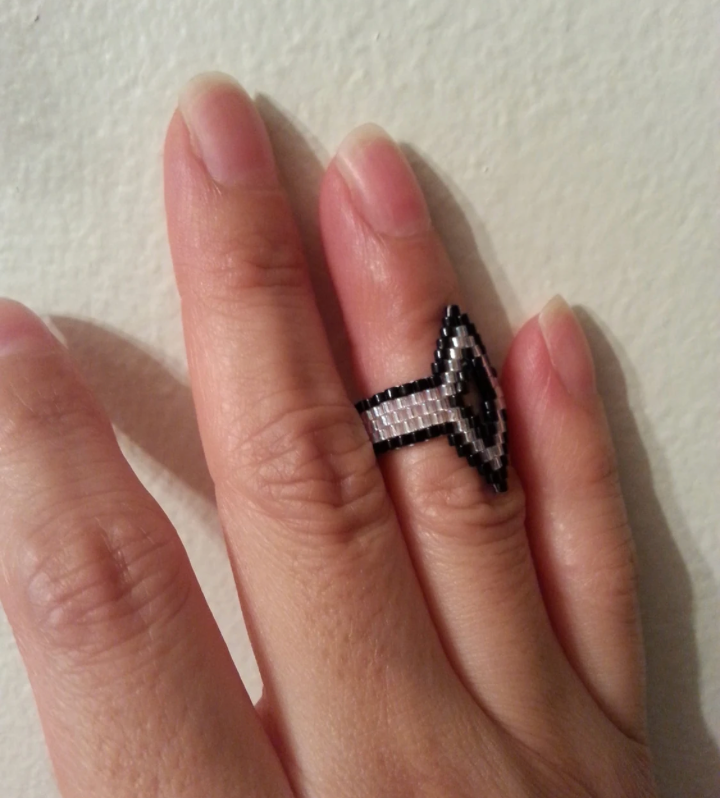 Beading Pattern to make the  Above the Knuckle Ring PDF (Instant Download)