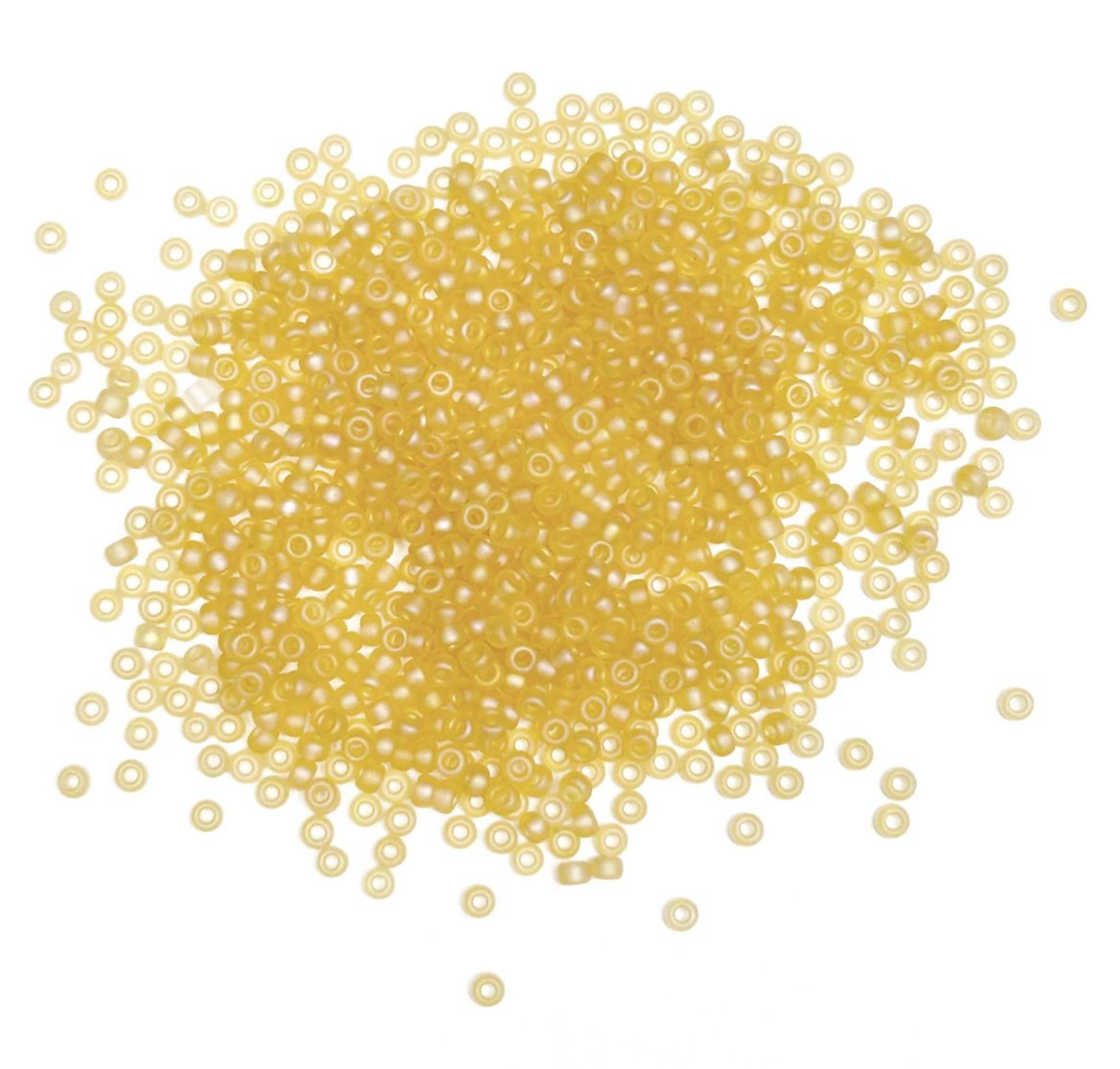 11/0 Miyuki Matte Transparent Light Topaz AB