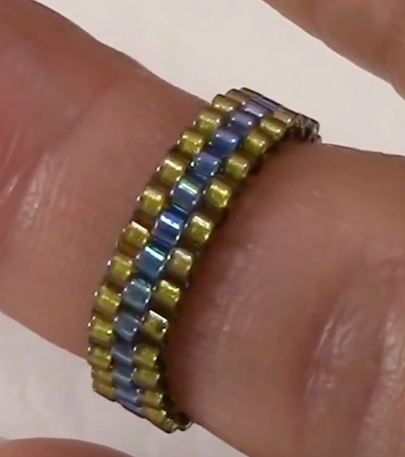 Beading Pattern to make the Fingertip Above the Knuckle Ring PDF (Instant Download)