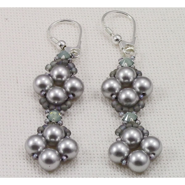 Raw Pearl and Montee Earrings PDF (Instant Download)