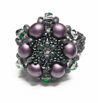 Beading Pattern to make a Round Duo Ring PDF (Instant Download)