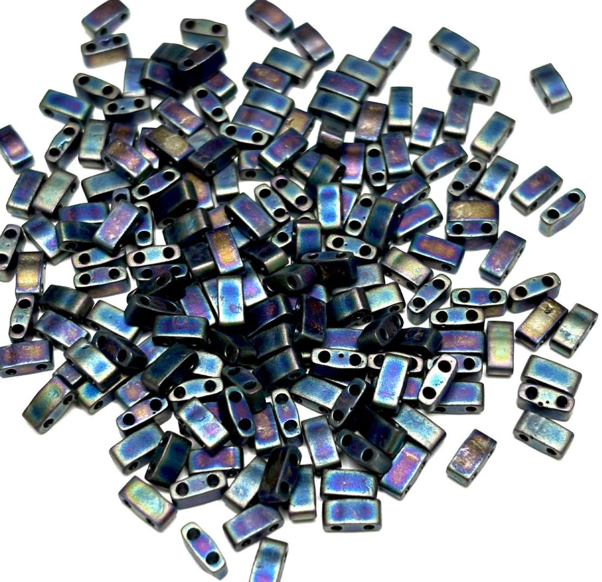 TILA 1/2 CUT 5MM 11/0 MATTE BLACK AB