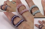 Beading Pattern to make theDuo Bling Stackable Ring PDF (Instant Download)