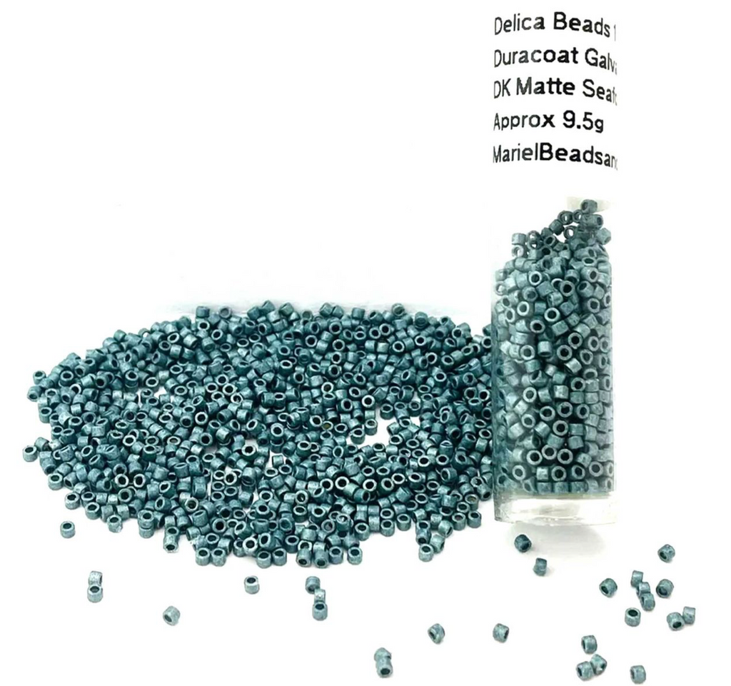 11/0 Delica Duracoat Galvanized Matte APPRX 10G