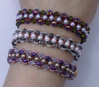 Beading Pattern to make the Shimmering Duo Bracelet PDF (Instant Download)