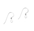 FLAT EAR WIRE W/2MM RING/COIL Pack of 2