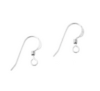 FLAT EAR WIRE W/2MM RING/COIL Pack of 2