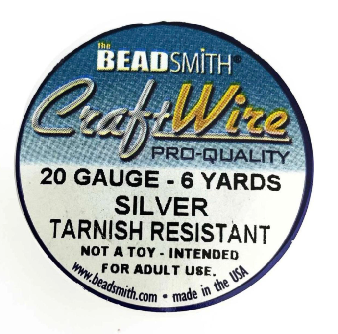 Craft Wire 20 gauge for jewelry making, non tarnish, easy to work with.