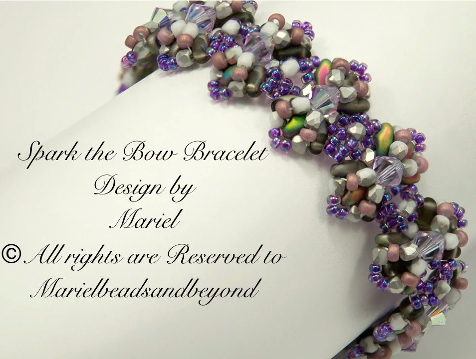 Beading Pattern to make the Spark the Bow Bracelet  PDF (Instant Download)