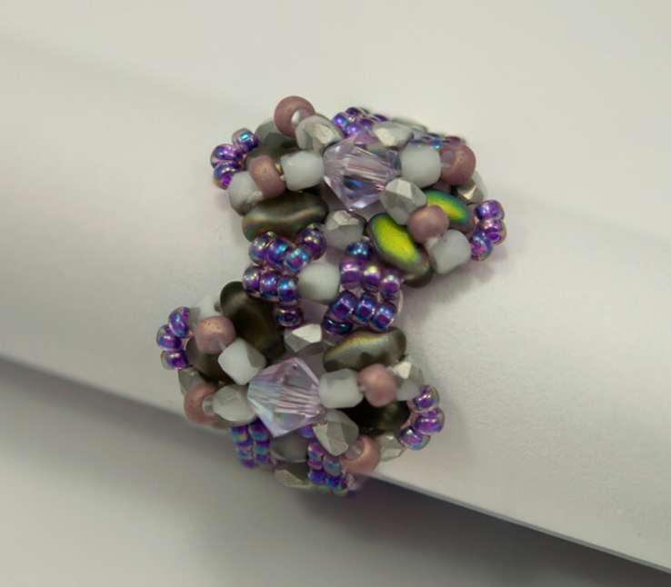 Beading Pattern to make the Spark the Bow Ring PDF (Instant Download)